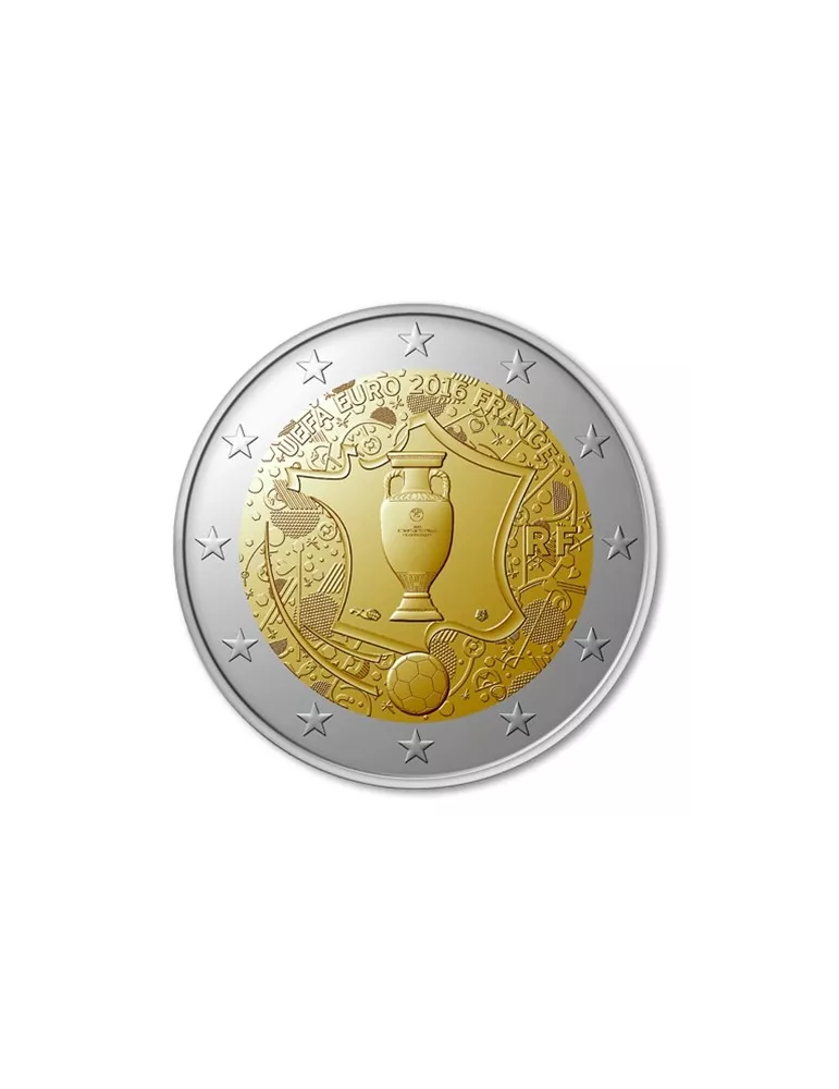 2 EURO COMMEMORATIVE 2016 : FRANCE (Euro 2016)