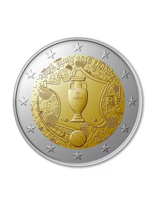2 EURO COMMEMORATIVE 2016 : FRANCE (Euro 2016)