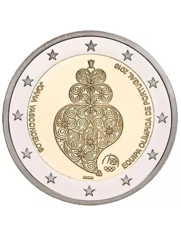 2 EURO COMMEMORATIVE 2016 : PORTUGAL (J.O. Rio 2016)