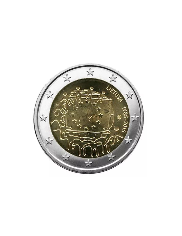 2 EURO COMMEMORATIVE 2015 : LITUANIE (30E ANNIVERSAIRE DU DRAPEAU EUROPEEN)