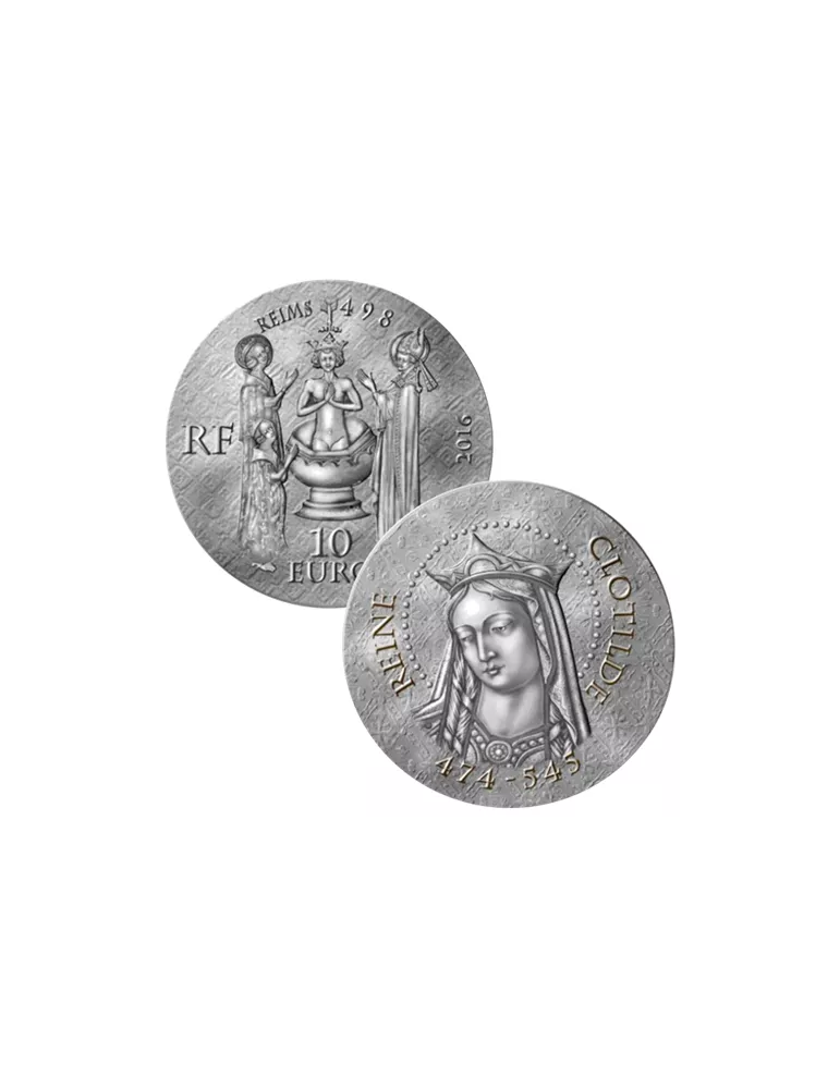 10 EUROS ARGENT - FRANCE - REINE CLOTILDE