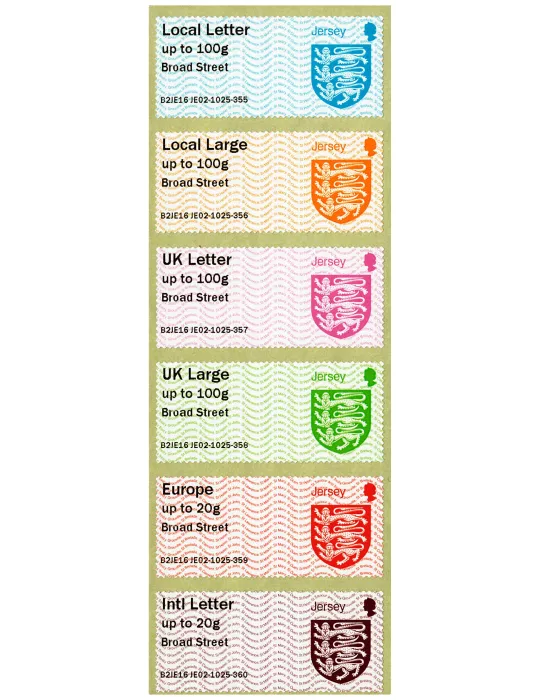 n° 16 - Timbre JERSEY Timbres de distributeurs