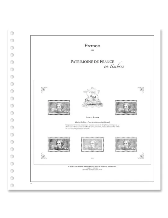 PATRIMOINE DE FRANCE EN TIMBRES SC : 2023 (JEUX AVEC POCHETTES)