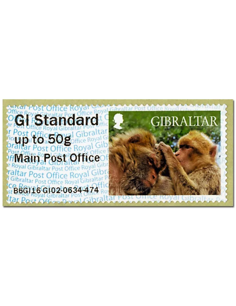 n° 20 - Timbre GIBRALTAR Timbres de distributeurs