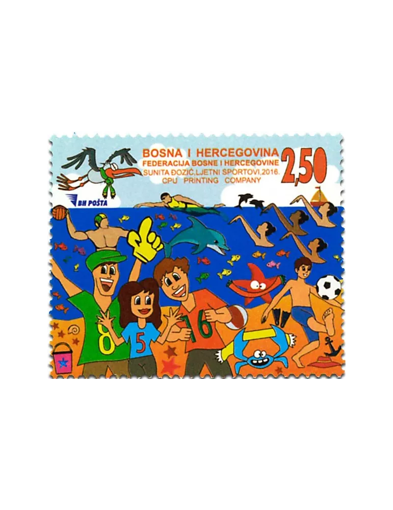 n° 754 - Timbre BOSNIE-HERZEGOVINE Poste