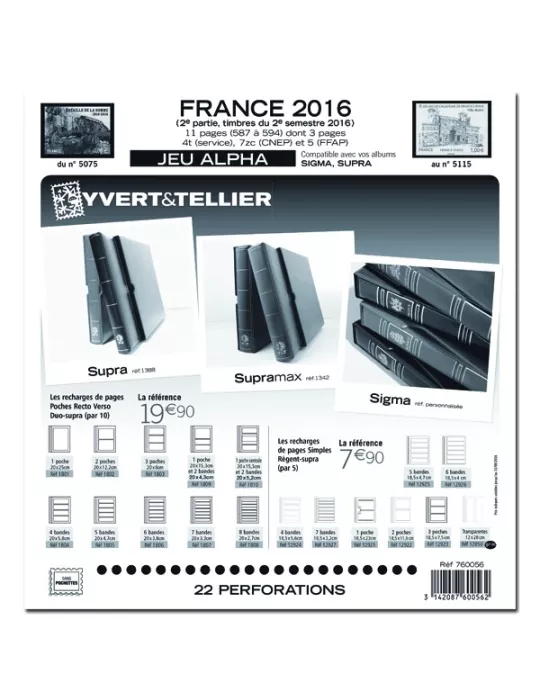 FRANCE ALPHA : 2016 - 2E SEMESTRE (JEUX SANS POCHETTES)