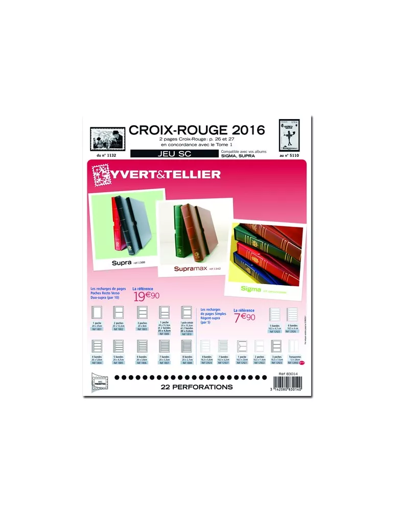 CROIX ROUGE SC : 2015-2016 (JEUX AVEC POCHETTES)