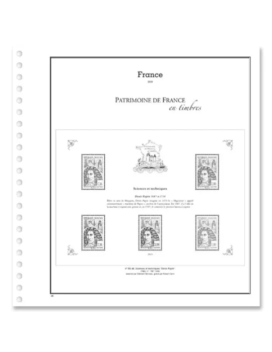 PATRIMOINE DE FRANCE EN TIMBRES SC : 2023 (JEUX AVEC POCHETTES)