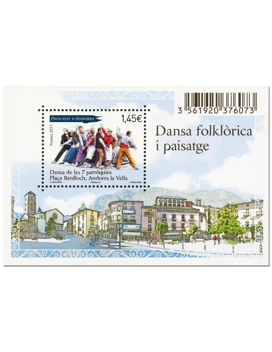 n° 4 - Timbre Andorre Bloc et feuillets