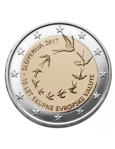 2 EURO COMMEMORATIVE 2017 : SLOVENIE (Introduction de l´euro en Slovénie)