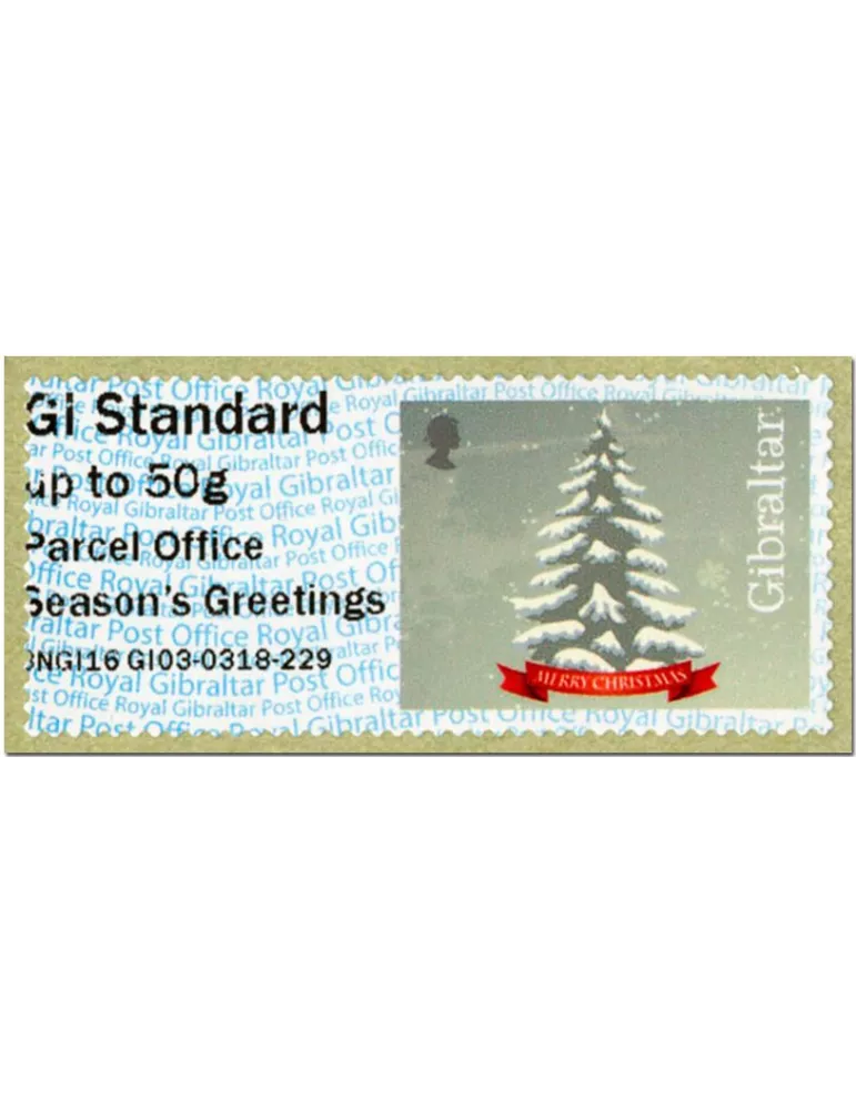 n° 27 - Timbre GIBRALTAR Timbres de distributeurs