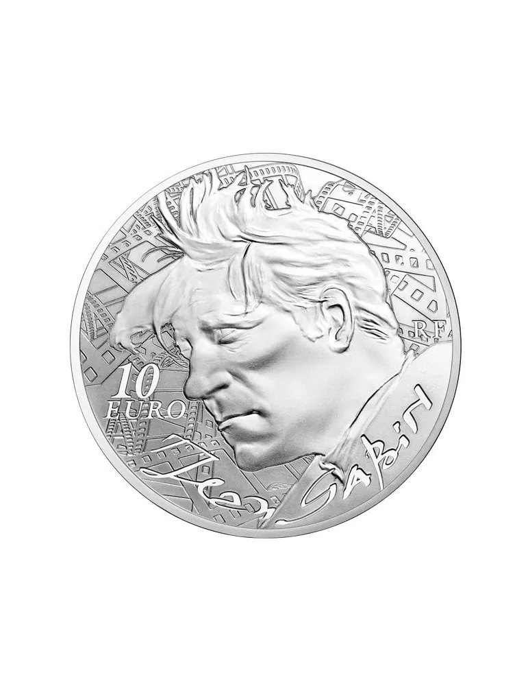10 EUROS ARGENT - FRANCE - JEAN GABIN