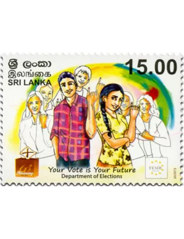n° 1992 - Timbre SRI LANKA Poste 2