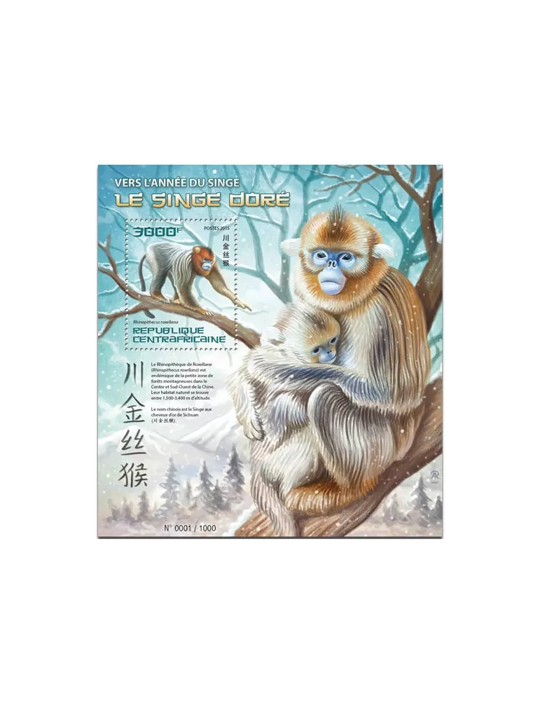 n° 907 - Timbre CENTRAFRIQUE Blocs et feuillets