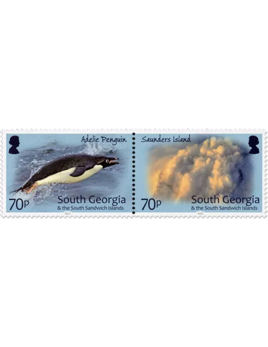 n° 786/791 - Timbre GEORGIE DU SUD Poste