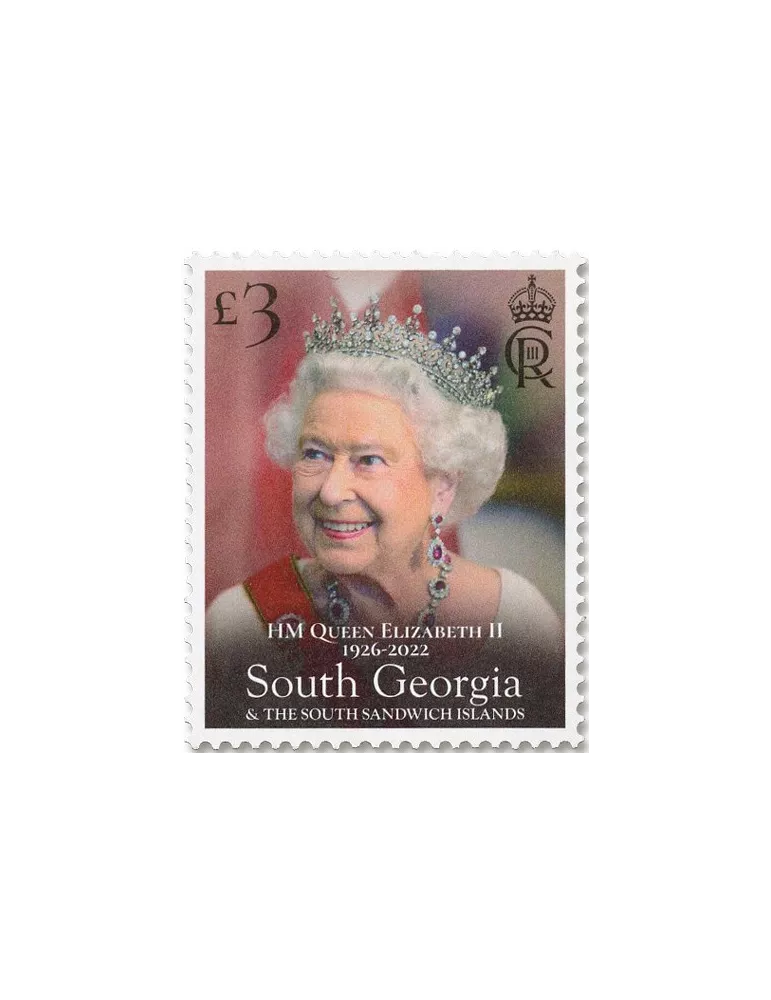 n° 792/793 - Timbre GEORGIE DU SUD Poste