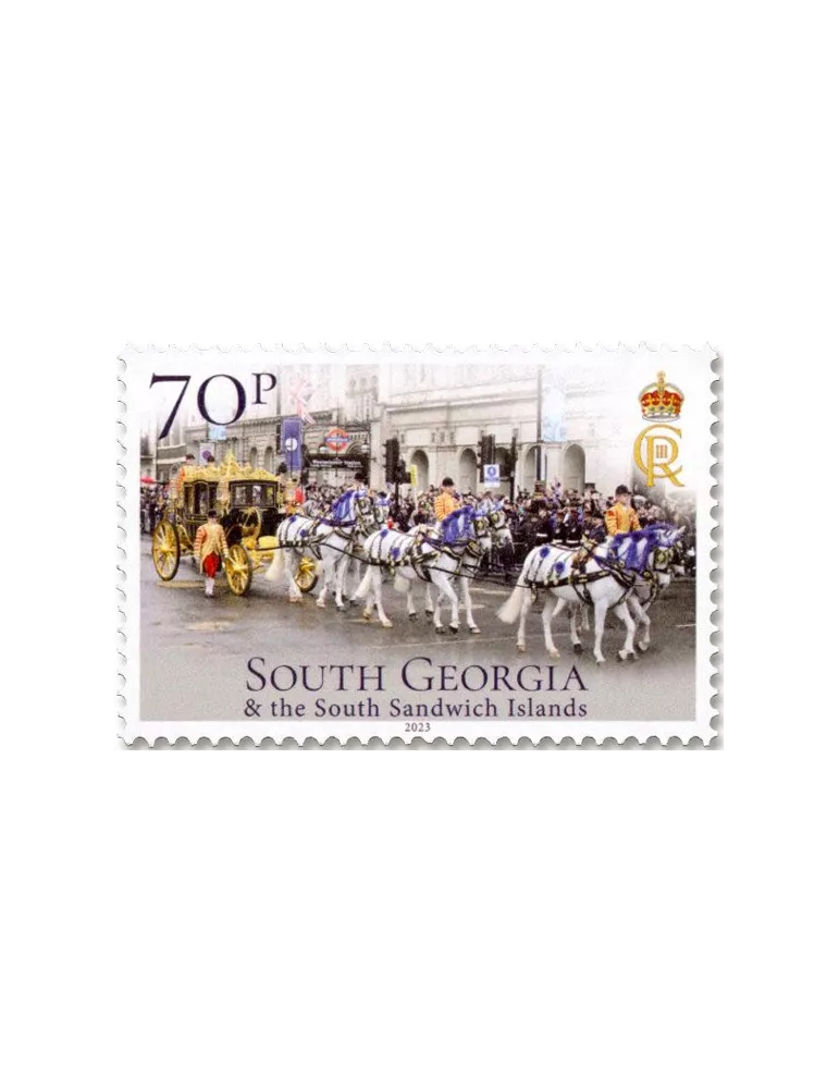 n° 798/801 - Timbre GEORGIE DU SUD Poste