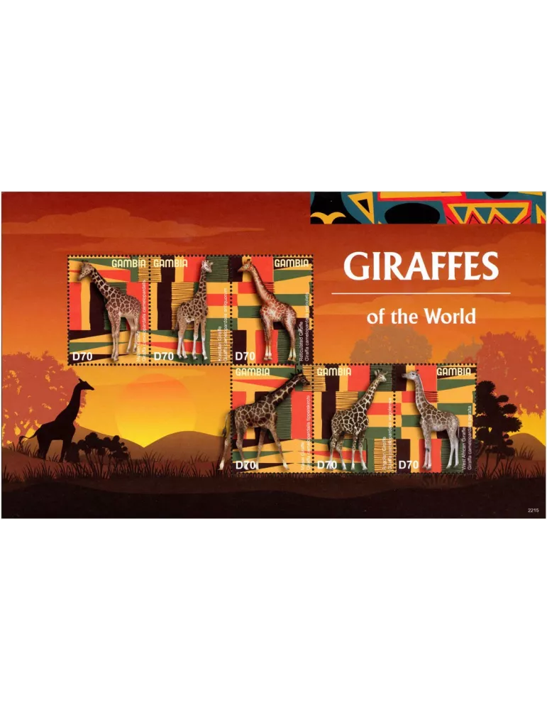 n° 6357/6362 - Timbre GAMBIE Poste