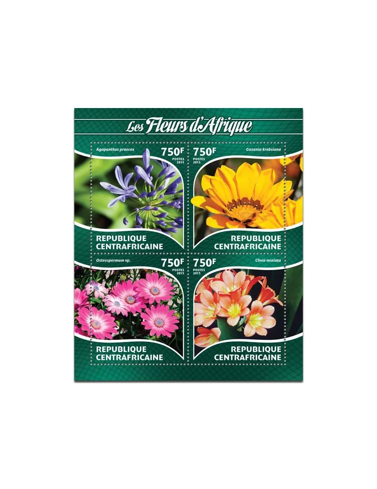 n° 3729 - Timbre CENTRAFRIQUE Poste