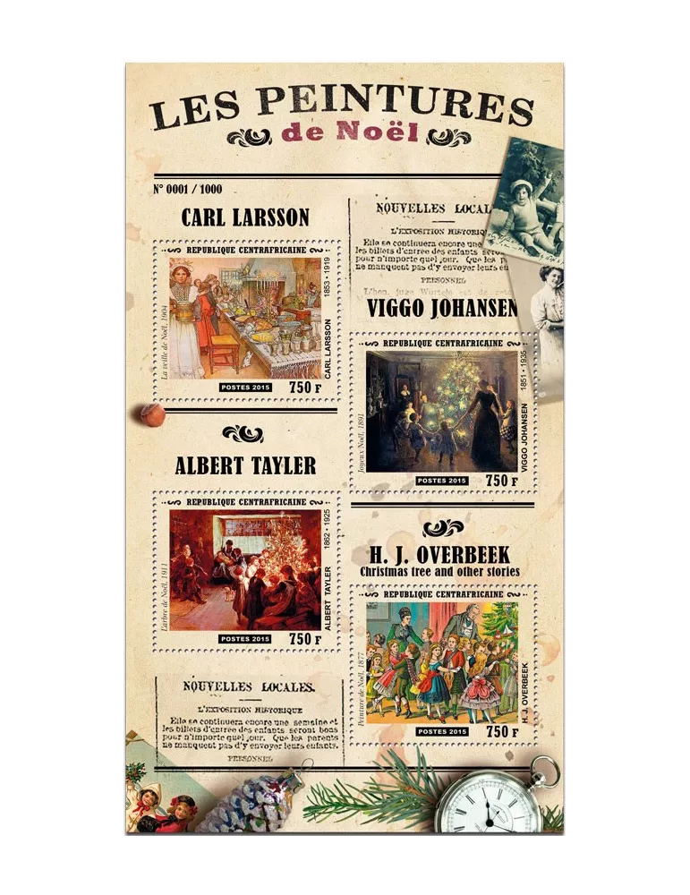 n° 3996 - Timbre CENTRAFRIQUE Poste