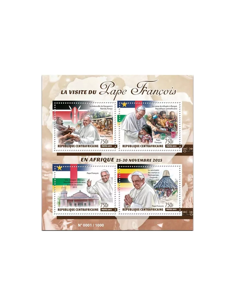 n° 4084 - Timbre CENTRAFRIQUE Poste