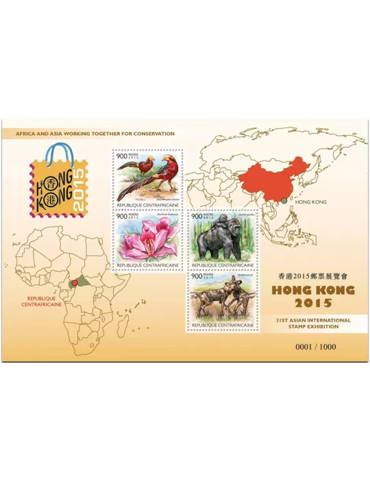 n° 4088 - Timbre CENTRAFRIQUE Poste