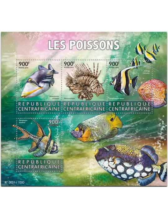 n° 4136 - Timbre CENTRAFRIQUE Poste