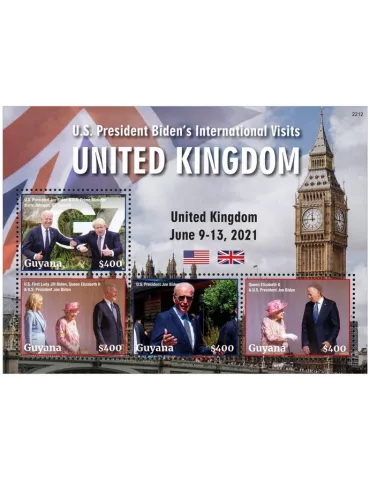 n° 7368/7371 - Timbre GUYANA Poste