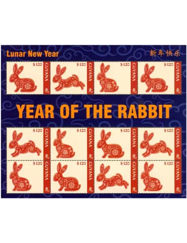 n° 7382/7384 (4 séries) - Timbre GUYANA Poste