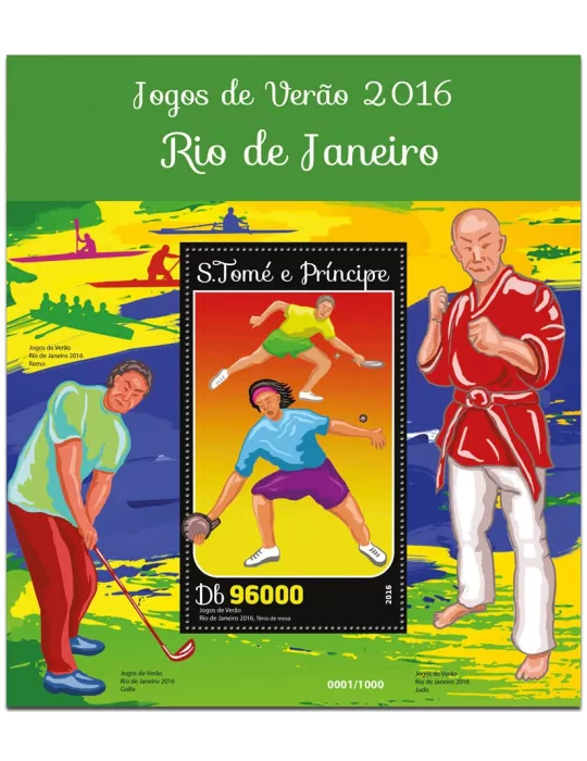 n° 936 : Timbre SAINT-THOMAS ET PRINCE Blocs et feuillets