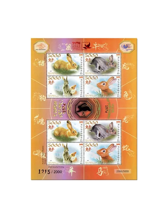 n° 3213/3216 (2 séries) + BF n° 381/385 + BF 261C - Timbre INDONESIE Poste