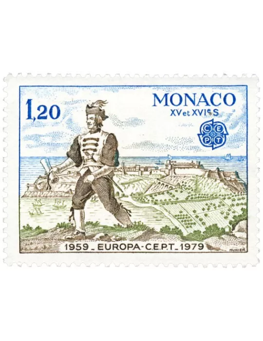 n° 1186a/1188a (BF 17) - Timbre Monaco Poste