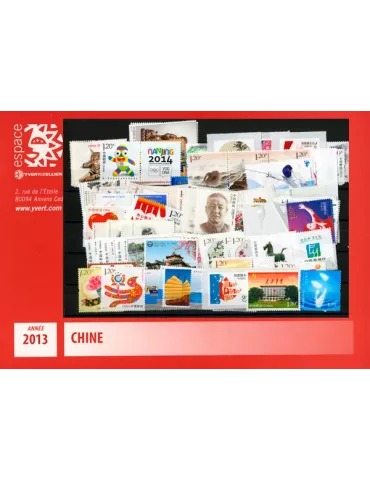 n° 4984/5099 - Timbre Chine Année complète (2013)