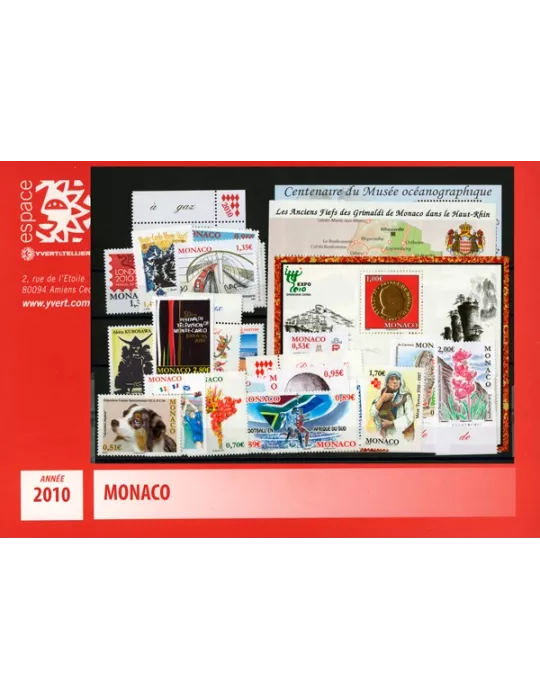 n° 2719/2756 - Timbre Monaco Année complète (2010)
