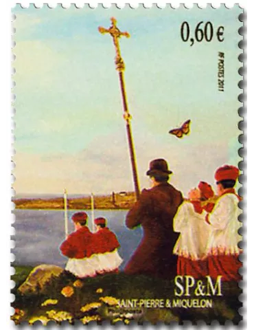 n° 1016/1021 (BF 18) - Timbre Saint-Pierre et Miquelon Poste 2