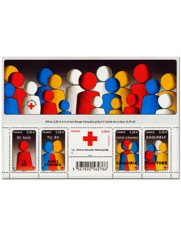 n° F4819 - Timbre France Poste (Croix-Rouge 2013)
