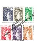 n° 2056b/2061b (GOMME TROPICALE) - Timbre France Poste
