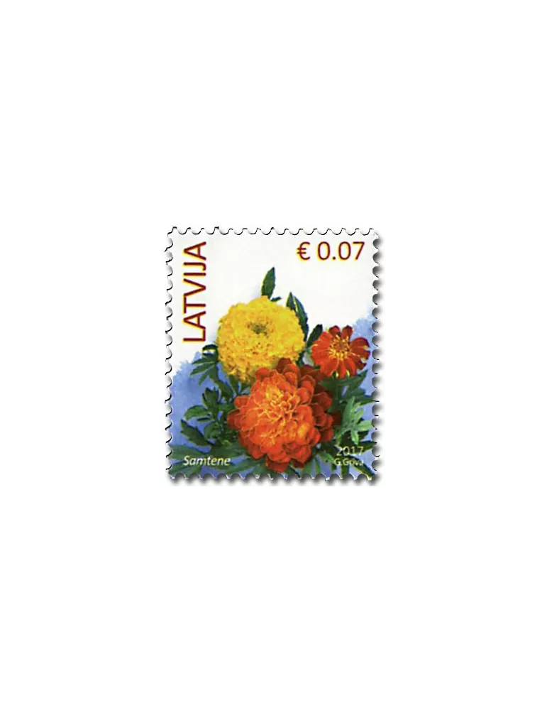 n° 977 - Timbre LETTONIE Poste