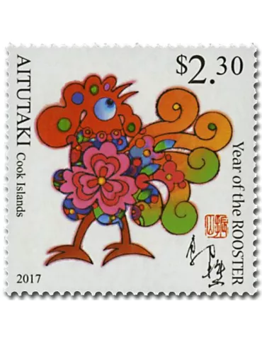 n° 698 - Timbre AITUTAKI Poste