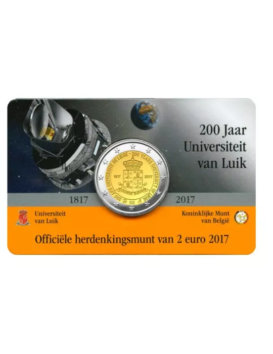 BU : 2 EURO COMMEMORATIVE 2017 : BELGIQUE - Université de Liège (Version flamande)