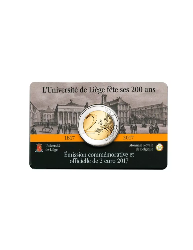 BU : 2 EURO COMMEMORATIVE 2017 : BELGIQUE - Université de Liège (Version flamande)