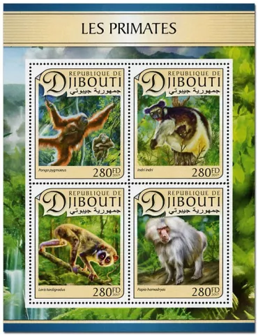 n° 1400 - Timbre DJIBOUTI Poste