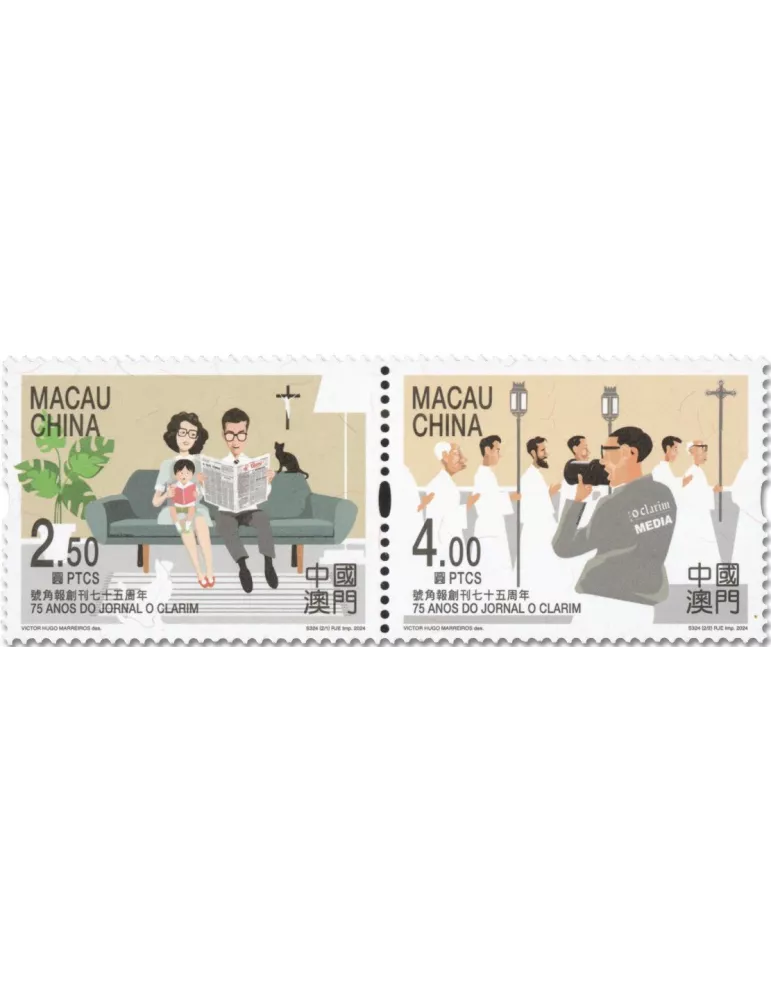 n° 2239/2240 - Timbre MACAO Poste