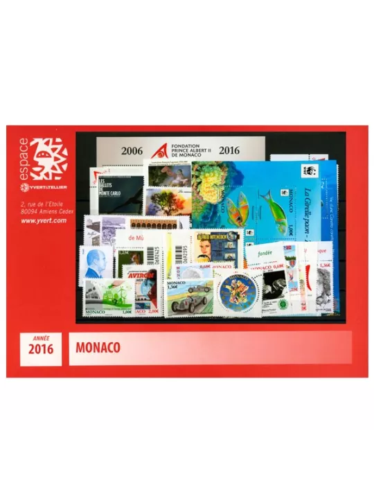 n° 3010/3061 - Timbre Monaco Année complète (2016)