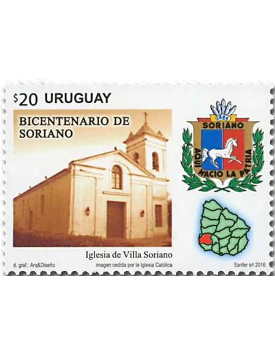 n° 2830 - Timbre URUGUAY Poste