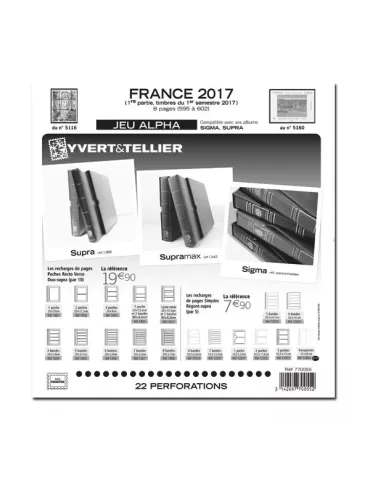 FRANCE ALPHA : 2017 - 1ER SEMESTRE (JEUX SANS POCHETTES)