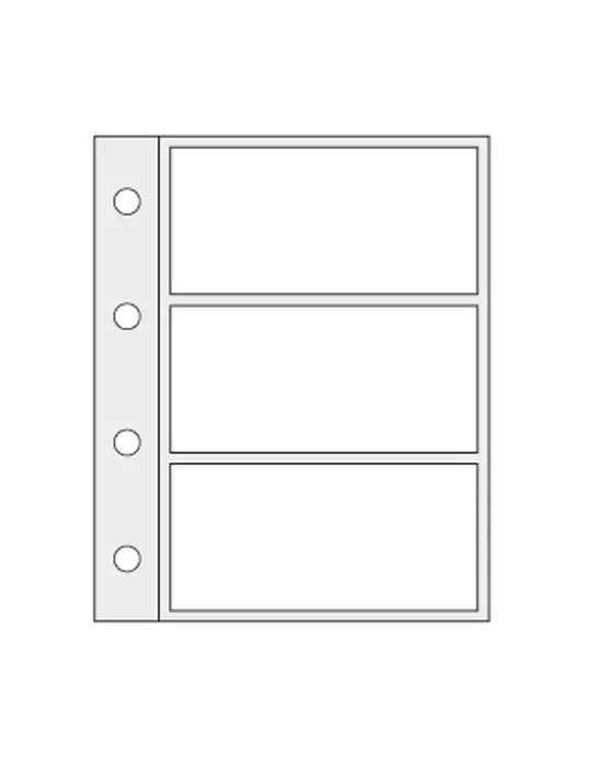 Feuilles pour album BILLETS SOUVENIR FRANCE - SAFE® (x5)