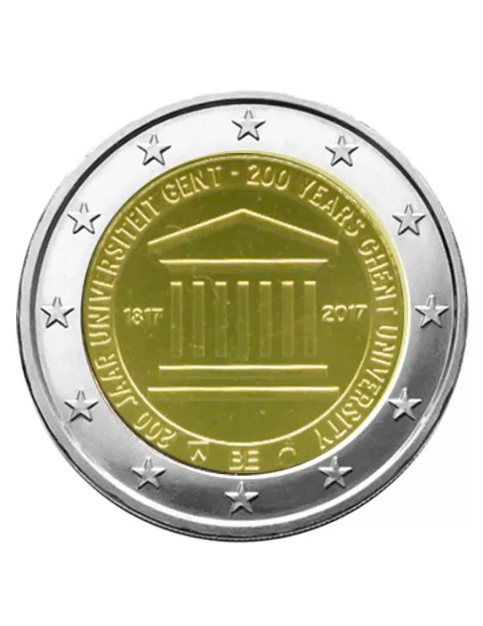 BU : 2 EURO COMMEMORATIVE 2017 : BELGIQUE - Université de Gand (Version francophone)