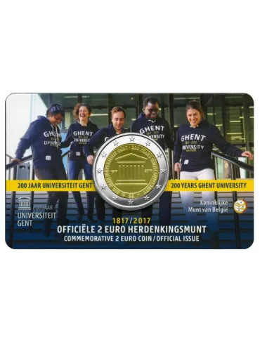 BU : 2 EURO COMMEMORATIVE 2017 : BELGIQUE - Université de Gand (Version flamande)