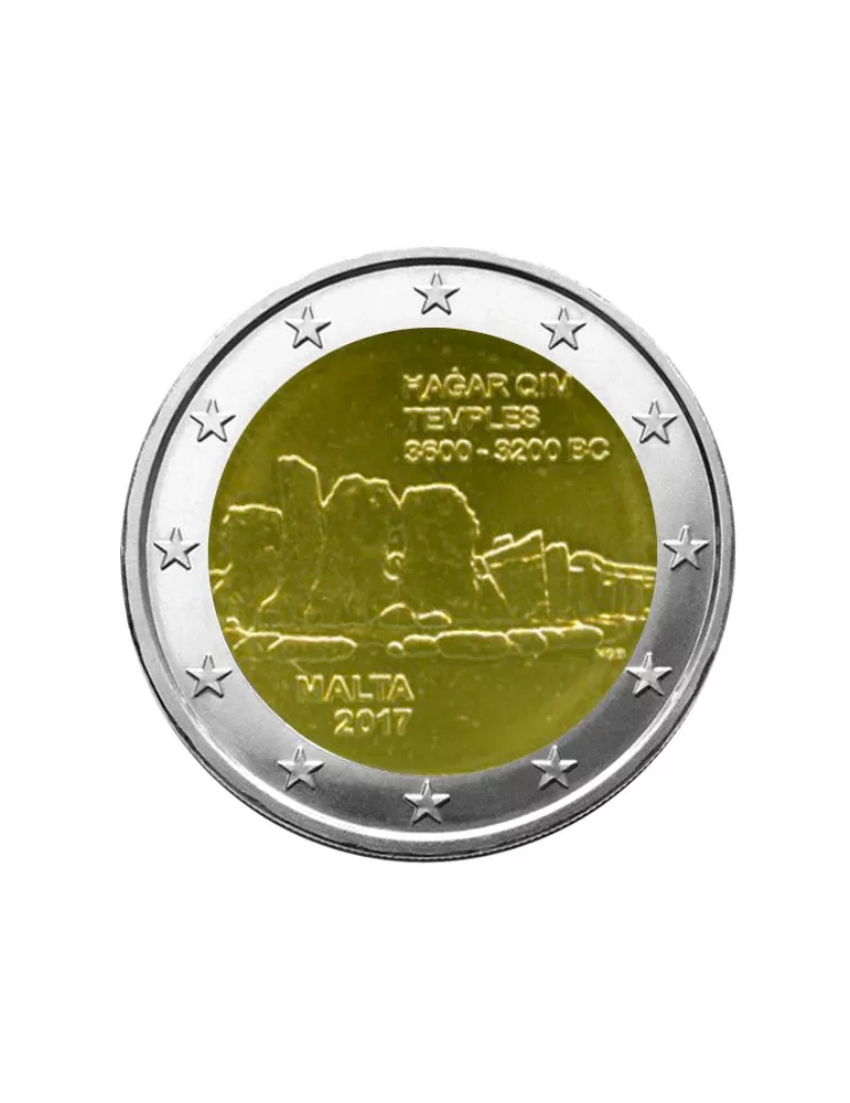 2 EURO COMMEMORATIVE 2017 : MALTE (Temples néolithiques)